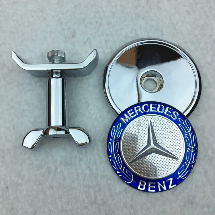 1 шт. для Mercedes Benz CLK CLA GLC E200 S200 S300 S350 C300 C200 Крышка для машины стандартная плоская передняя Автомобильная Вертикальная отметка Стайлинг