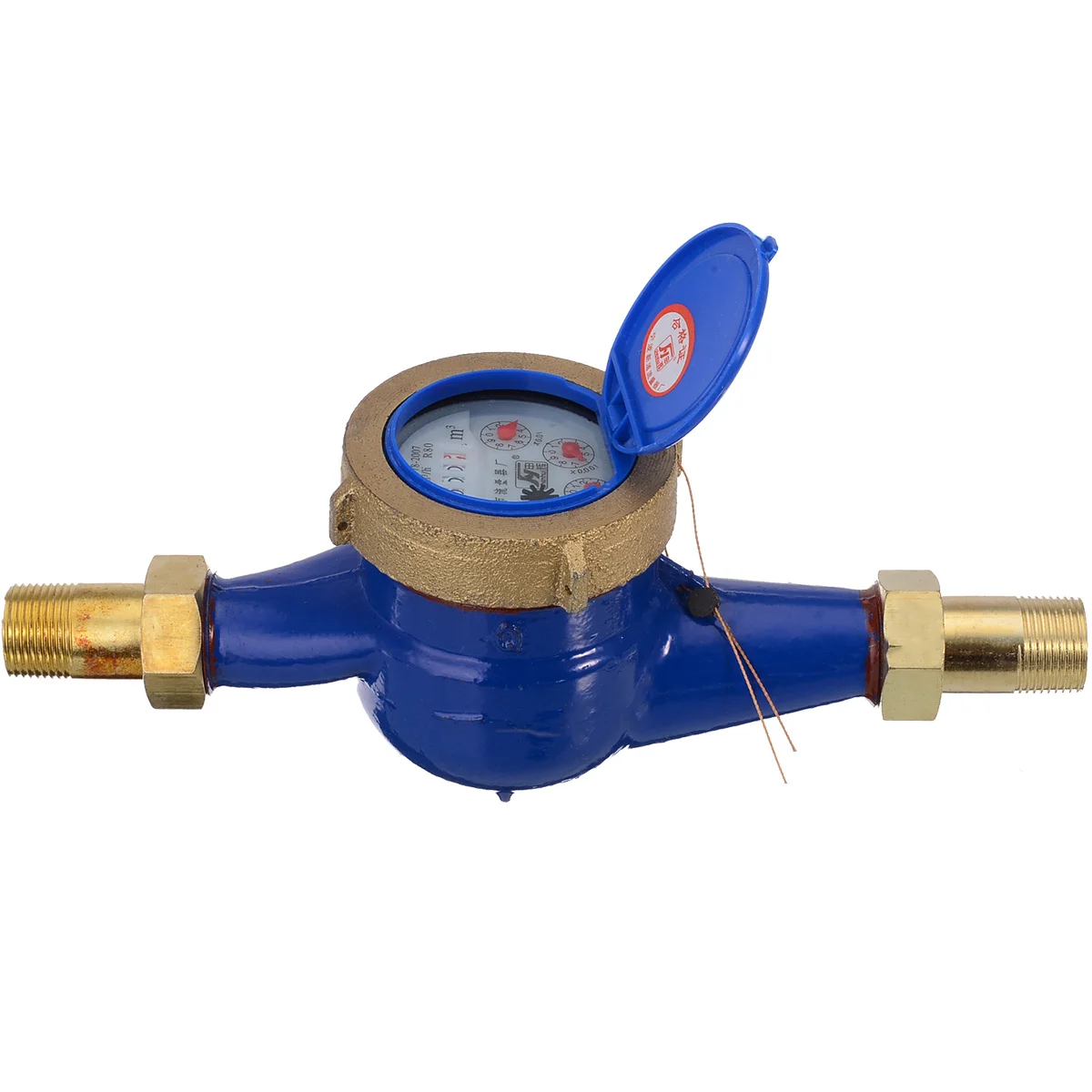 

DN15 1/2'' household Brass water meter Rotor type wet water meter Garden Cold Water Meter