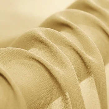 

SILK GEORGETTE 114cm width 8momme/100% Natural Silk Fabric Tulle Roll Evening Dress Fabrics Light Golden NO24