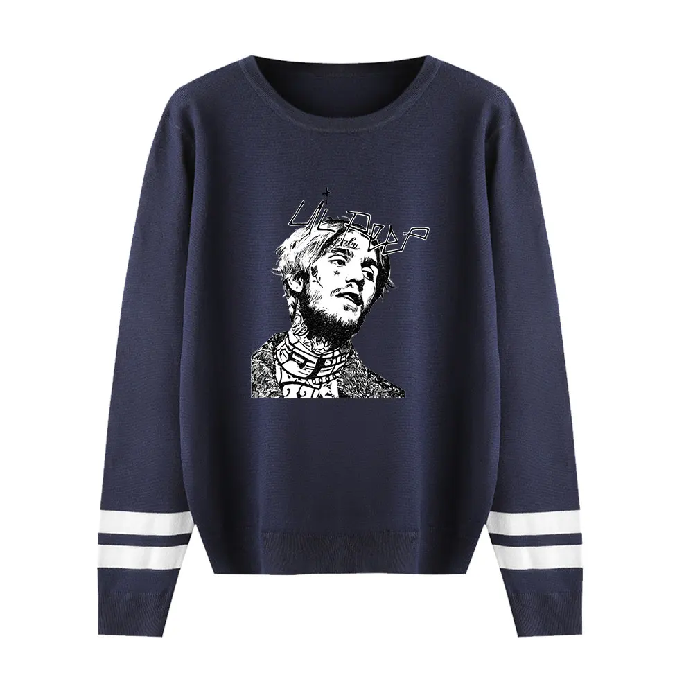 Удобные свитера Lil peep Fashion Осень Хип Хоп с круглым вырезом подходящие весенние пуловеры мужские и женские свитера мужские женские серые Топы