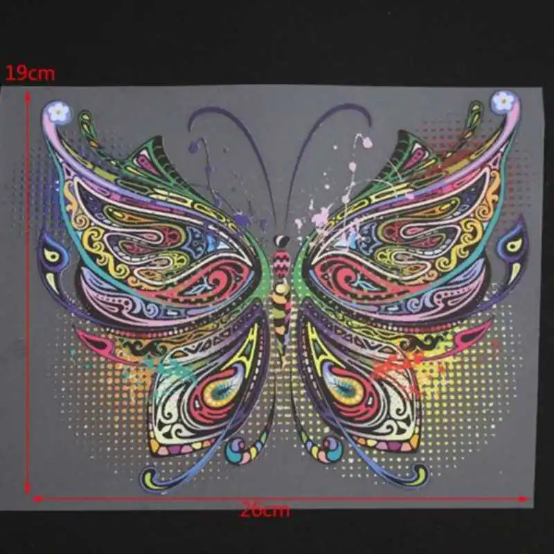 Нашивка с бабочкой аппликации сделай сам Термотрансферная наклейка для