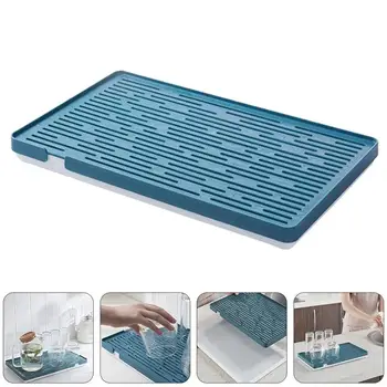 

1PC Double-layer Cup Drain Tray Plastic Rectangle Drain Tray for Home Kitchen