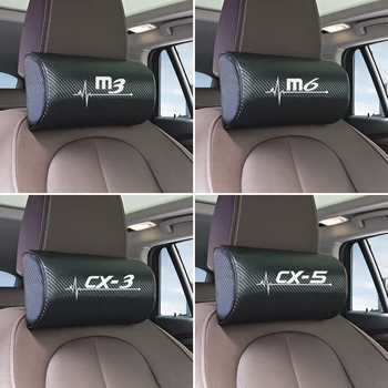 

1pcs car neck pillows both side pu leather single headrest for Mazda 3 mazda 6 CX 5 CX-5 CX3 Axela Atenza accessories