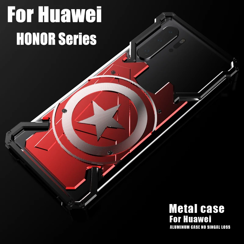 Классный Алюминиевый металлический чехол для Huawei Honor V30 20 V20 10 Lite V9 9 8 задняя крышка