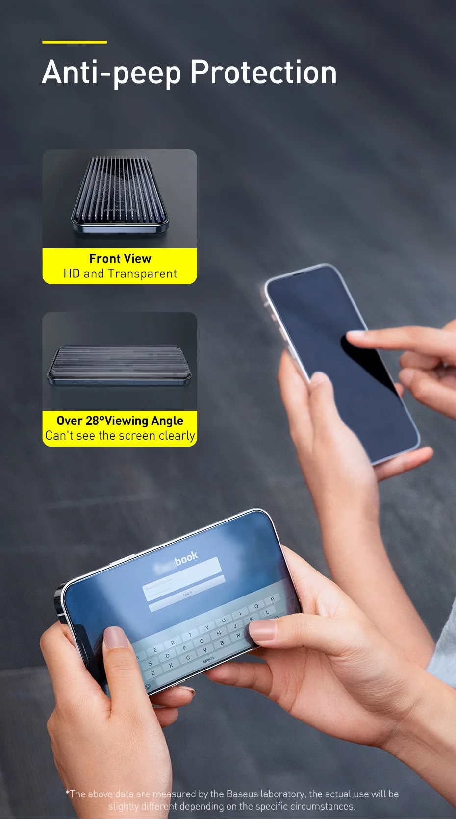 phone tempered glass Baseus 2PCS Tempered Glass For iPhone 13 12 Pro 13Pro Max Mini 2021 Anti Peeping Full Cover Screen Protector Privacy Film Glass mobile screen protector