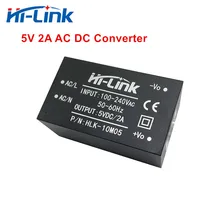 Бесплатная доставка Hi-Link 220v 5V 10W 2A AC DC изолированный импульсный понижающий модуль питания AC DC преобразователь модуль HLK-10M05