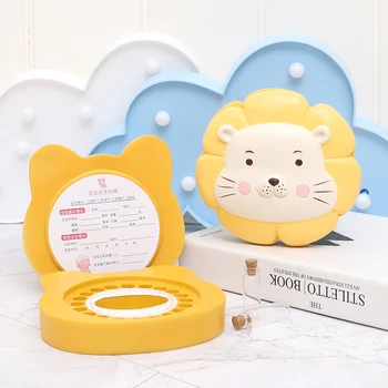

Roogo Cute Babies Teeth Storage Box Home Decoration Baby teeth Box Corgi And Lion Childhood Memories Gift For Newborn Child