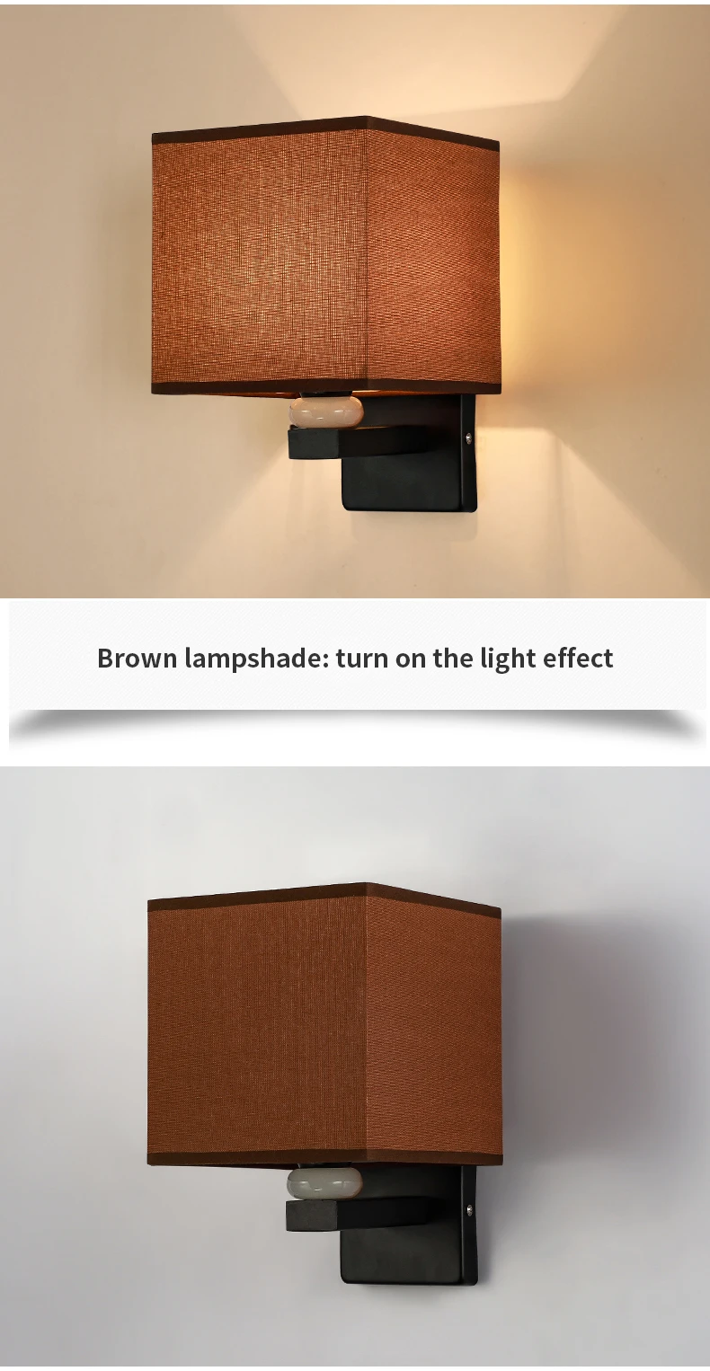 ferro lâmpada parede única fonte luz sem