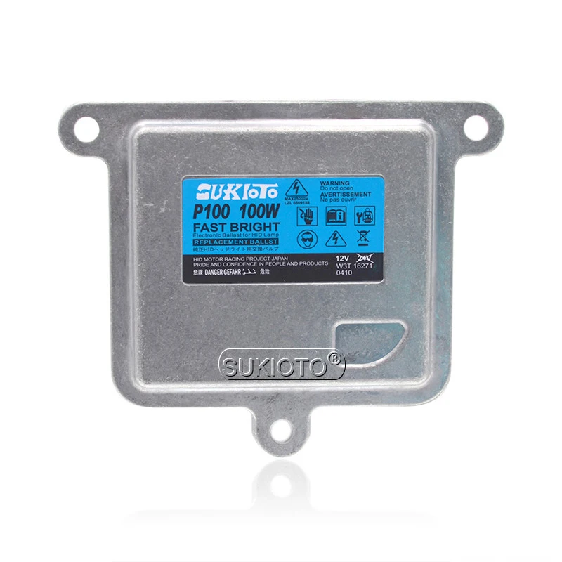 SUKIOTO High Power AC 100W HID Ballast Kit Xenon H7 H1 H8 H11 HB3 HB4 D2H H3 Car Headlight Bulbs 4300K-8000K 12V Auto Lights (3)