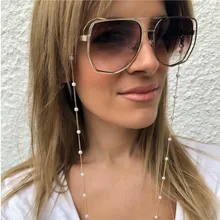 Роскошные женские золотые очки солнечные очки с цепочкой для чтения из бисера очки цепочка для очков шнур держатель шеи ремень веревка фиксатор для очков