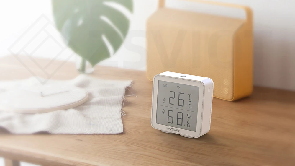 Tuya WiFi 2.4G Temperature Humidity LCD Display Sensor Smart Home Thermometer Indoor Outdoor Hygrometer Digital APP Control