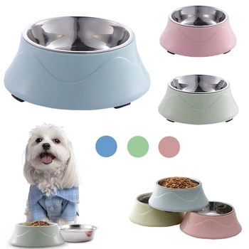 

Dog Cat Bowl Stainless Steel Puppy Food Feeder Water Drinking Bowls For Dogs Cats Food Dishes Pets Products Supplies