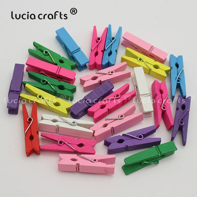Деревянные прищепки для одежды Lucia Crafts E1106|clothespin clips|clothespins woodenclothespin 100 |