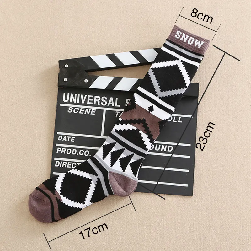 New Ski Socks for Child Boys and Girls Thermal Winter Outdoor Sports Snowboarding and Skiing Socks Long Snow Brands