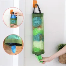 1 шт. необычный, прозрачный сетчатый подвесной для мусора сумка сумки для хранения для кухни экологически пластиковый мешок для мусора сумка