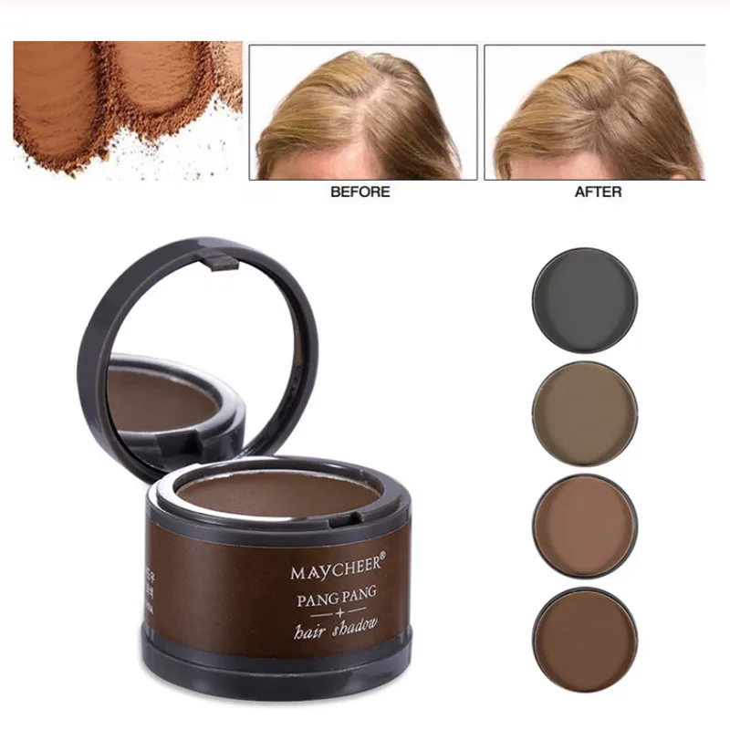 Волшебная пушистая тонкая пудра для волос Pang Hair Line Shadow Makeup, консилер для волос, покрытие для корней волос, мгновенное покрытие серого цвета, 4 г