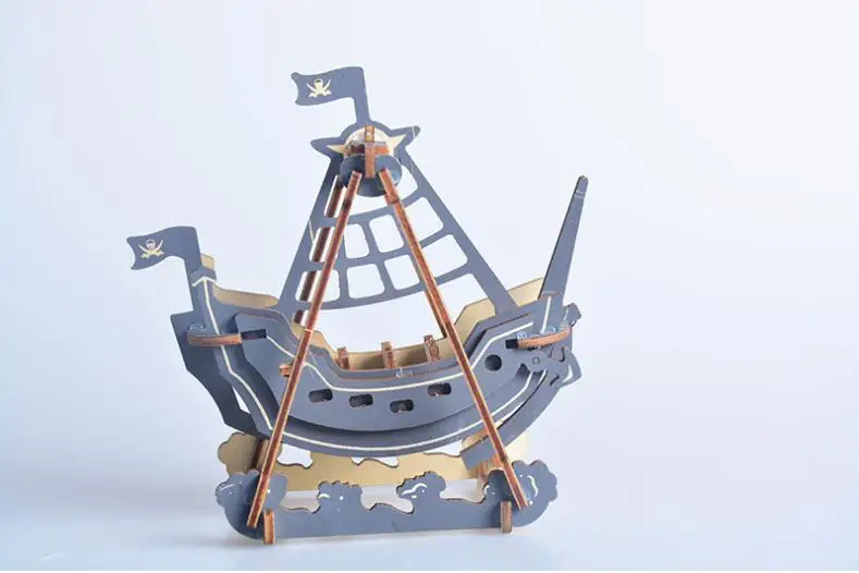 Деревянные модели моделирования diy Деревянные 3D стерео пользовательские головоломки деревянные строительные паромные игрушки фабрика игрушки для детей подарочная игра