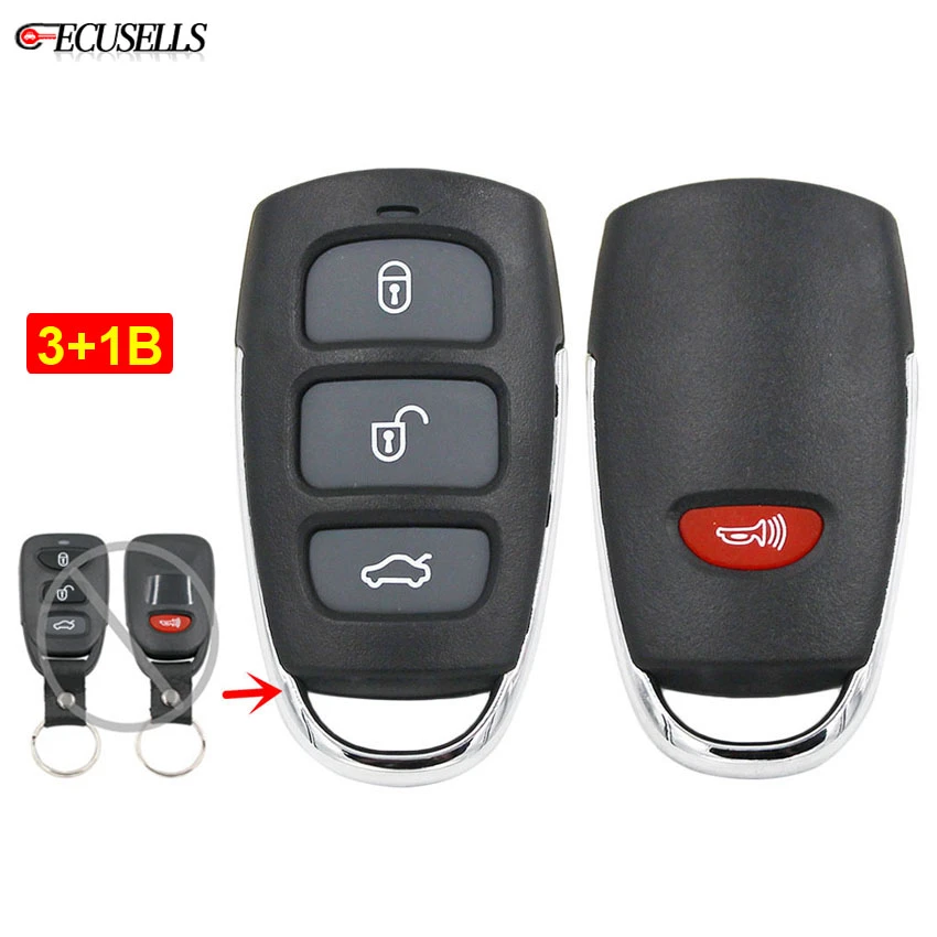 4 Button Leather Key Cover Remote Fob Smart Holder for Hyundai Sonata Tucson Kia Optima Sorento 4 Button Leather Key Cover Remote Fob Smart Holder for Hyundai Sonata Tucson Kia Optima Sorento