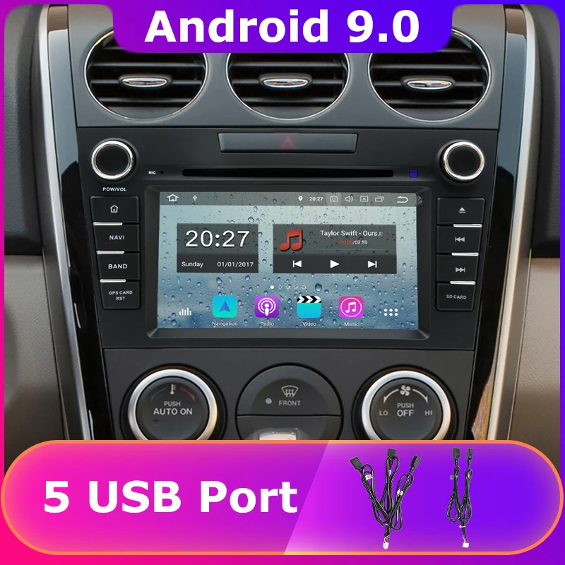 5 USB PX6/Восьмиядерный Android 9,0 автомобильный DVD для Mazda CX-7 CX7 CX 7 2010 2011 2012 2013 автомобильный Радио gps DSP Android авто