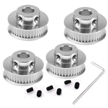 

40T GT2 Timing Pulley Bore 40 Teeth Synchronous Wheel Aluminum for Width 6mm 3D Printer Parts(Pack of 4Pcs)