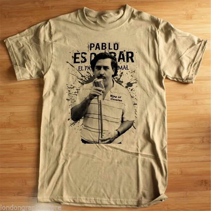 Pablo футболка Escobar Медельине Колумбийский наркобарона S 2Xl хлопковая Классическая
