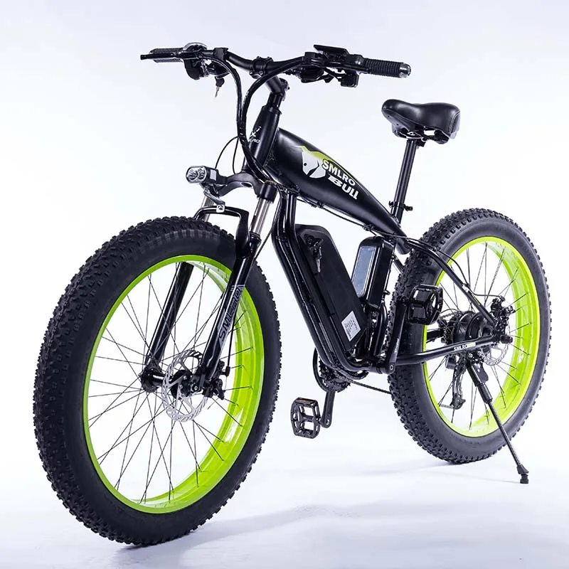2020 new S10-Aluminum alloy Fat Tire Electric Bike 26x4.0 Snow Mountain Bike 26 Beach auxiliary bicycle 27 speed 48V 12AH 350W 2020 new S10-Aluminum alloy Fat Tire Electric Bike 26x4.0 Snow Mountain Bike 26 Beach auxiliary bicycle 27 speed 48V 12AH 350W