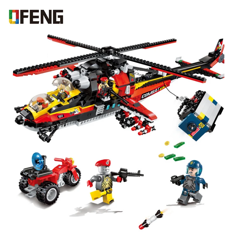 Крупный самолет аэробас Новые Строительные Кирпичи Город серии полиции recon блоки