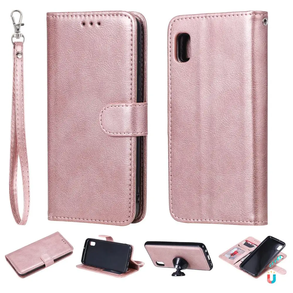 

For Samsung Galaxy A90 A80 A70 A60 A50 A40 A30 A20 A10E Magnetic Flip 2 in 1 Business Leather Stand Wallet Detachable Case Cover