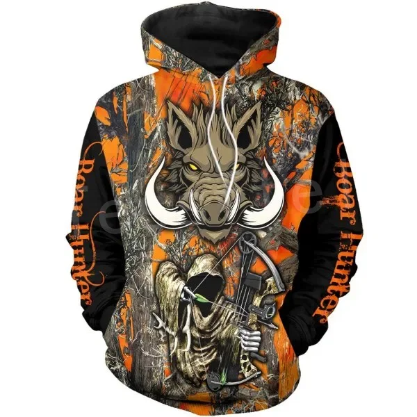 

Tessffel Hog Boar Hunter Animal Hunting Camo Tattoo 3DPrint Men/Women Autumn Pullover NewFashion Streetwear Funny Zip Hoodies 23
