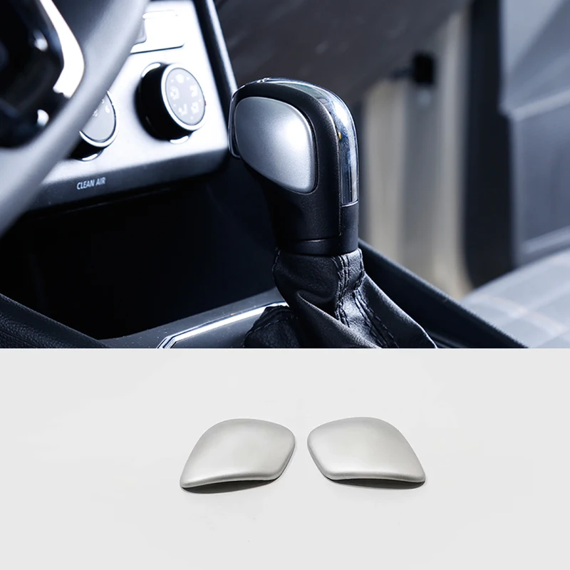 

For Seat Tarraco 2018 2019 2020 ABS Chrome Car gear shift lever knob handle Cover Trim Sticker Accessories Styling 2pcs