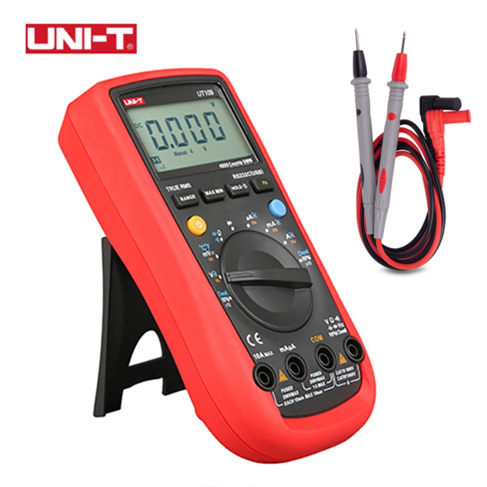 

UNI-T UT109 Handheld Automotive Multipurpose Meters Auto Range LCD Backlight Multimeters USB PC Connect Dwell Tach