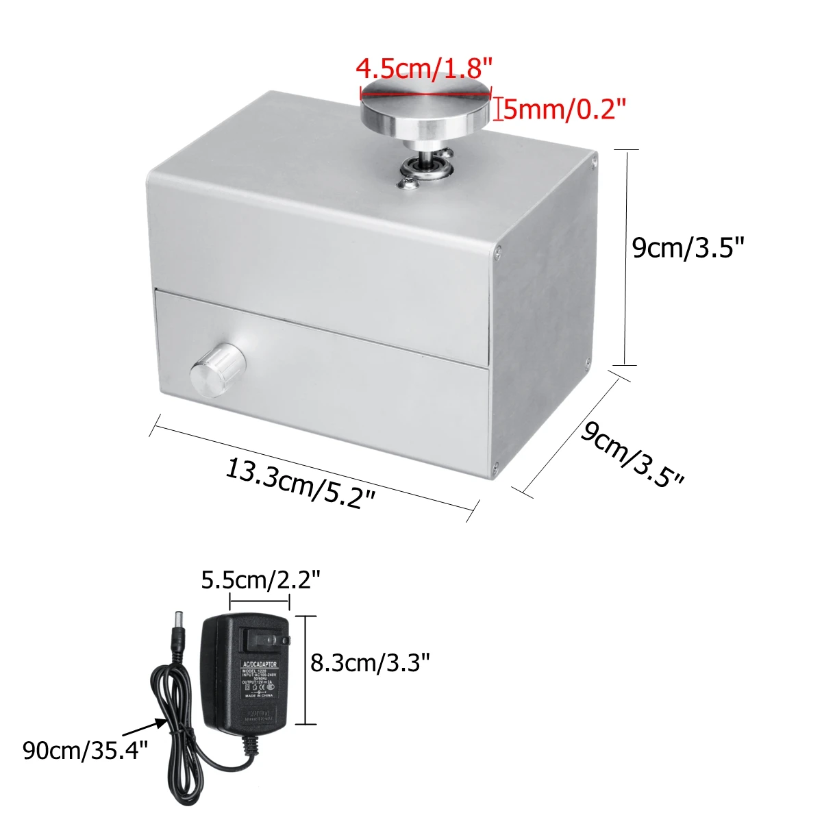 12V Алюминий сплава пальца мини гончарный круг Керамика машина 4,5 см проигрыватель ручка Плавная Скорость изменения