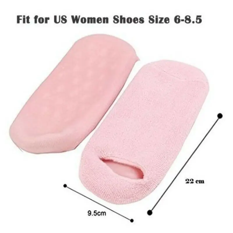 1 Pair Exfoliating Foot Mask Sock Spa Gel Moisturizing Feet Care Silicone Socks
