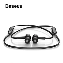 Baseus S06 Bluetooth Kulaklık Kablosuz Manyetik Boyun Bandı Spor Kulaklık Kulaklık Stereo Kulaklık Samsung Xiaomi Için MIC Ile(China)