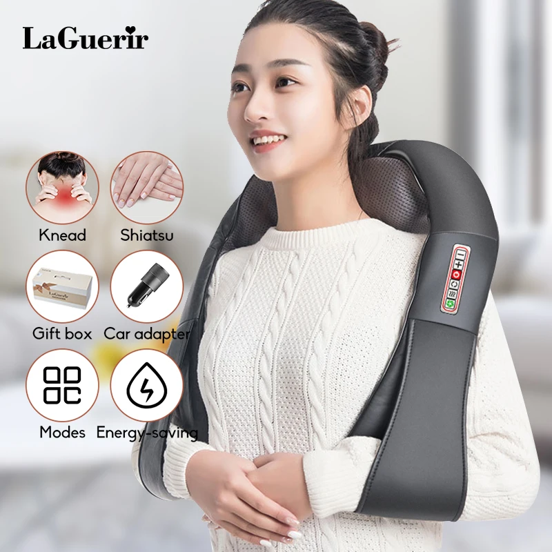 Электрический роликовый массажер для шеи спины и шеи|massage machine|back and neck massagermassage