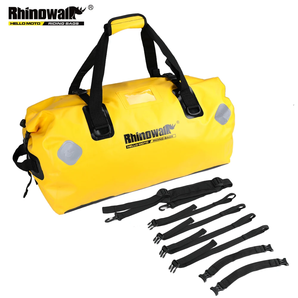 Новинка 2020 водонепроницаемая сумка Rhinowalk 65л прочная вместительная мотоциклетная