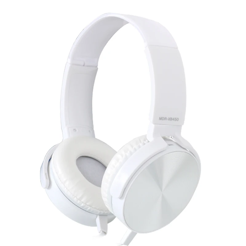 

2019 XB450 Noise Reduction Wired Headset HIFI Stereo Headphone Line Control Foldable Music Earphone with Mic for Smart Phone Mp3