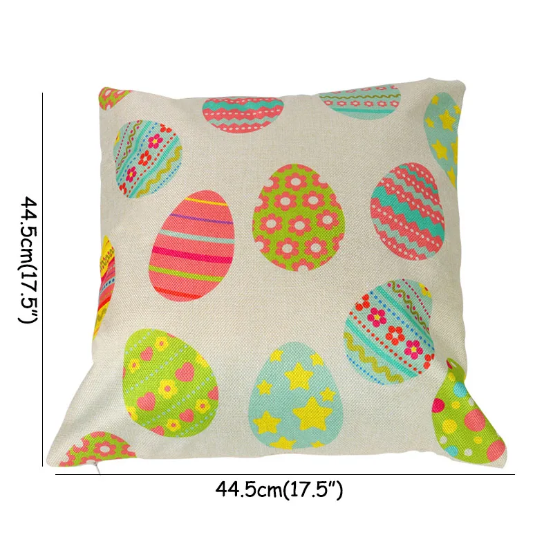 cushion cover-A Cyuan Happy Easter декоративные временные тату наклейки пасхальные вечерние сувениры для детей пасхальные Стикеры с яйцом счастливые пасхальные принадлежности - Цвет: cushion cover-A
