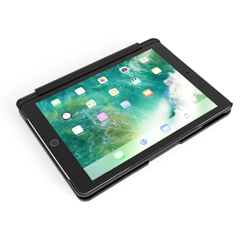 Беспроводной Bluetooth клавиатура чехол для iPad Air 2 Pro 9,7 дюймов с Красочная светодиодная подсветка
