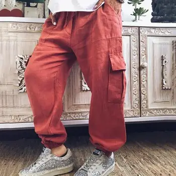 

High Waist Pants Camouflage Loose Joggers Women Army Harem Camo Pants Streetwear Punk Black Cargo Pants Loose Women Capris