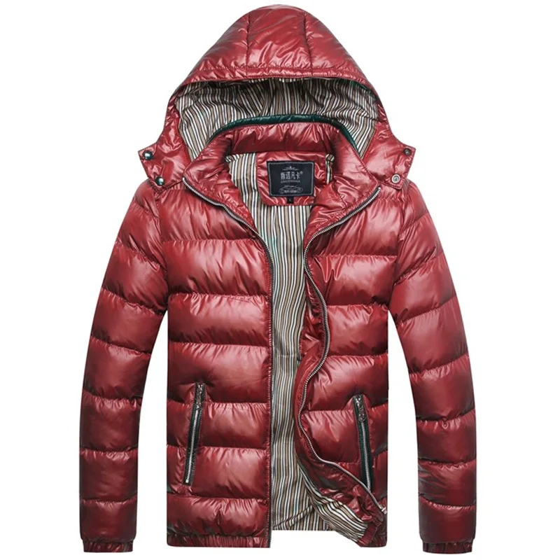Baratos Chaqueta de invierno para hombre chaqueta de moda cálida para hombre chaqueta con capucha parka para hombre gorra extraíble 7XL 8XLTJWLKJ