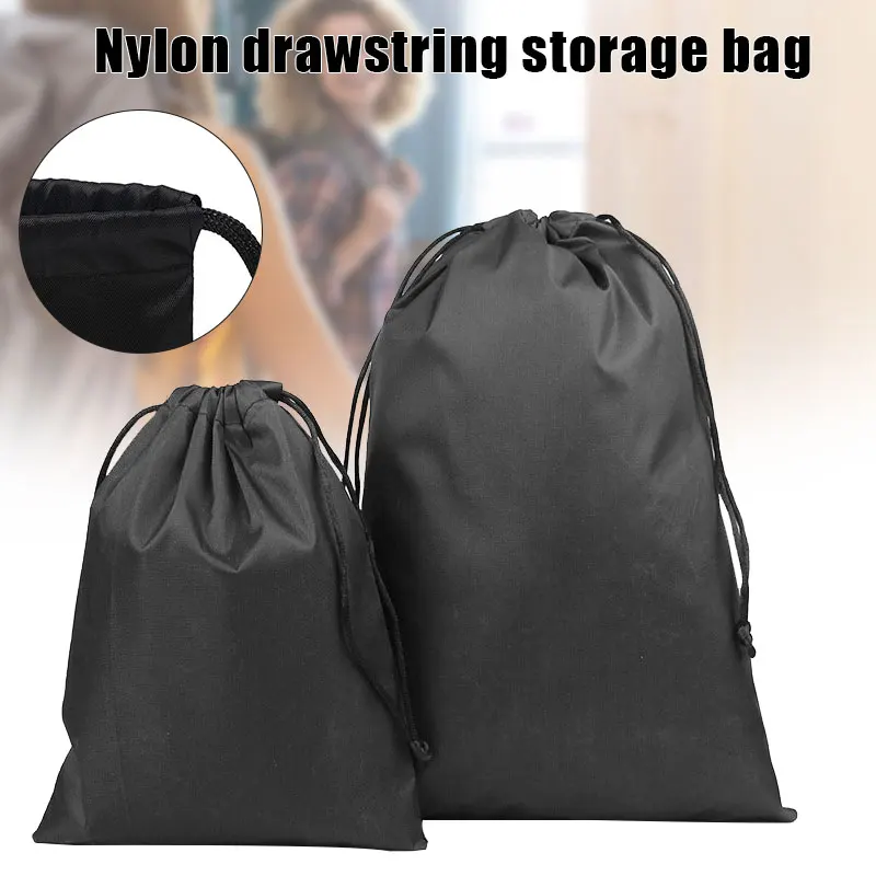 Nylon Drawstring Storage Pouch Multi-Functional Bag Ditty Bags for Travel & Outdoor Activity from 15x20cm to 30x35cm Storage Bag