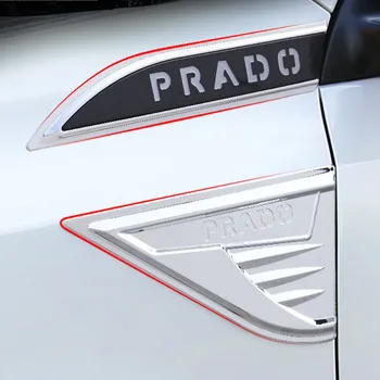 

2pcs/lot Car Side Fener Sticker Decal For Toyota Land Cruiser Prado HighLander 2010-20 Toyota PRADO Emblem Car Body Sticker