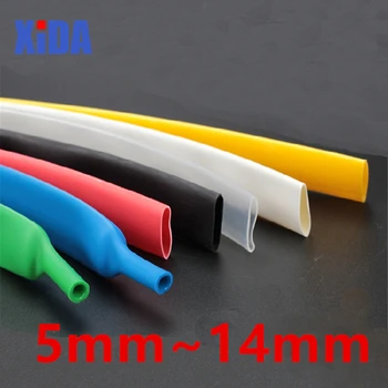 

1meter 2:1 Black 5mm 6mm 7mm 8mm 9mm 10mm 11mm 12mm 13mm 14mm Heat Shrink Heatshrink Tubing Tube Wire Sleeving Wrap Wire kits