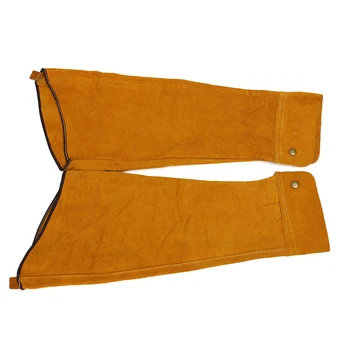 

Protective Button Arm Guard Insulation With Cover Heat Resistant Soldering Splatter Flame Retardant Long Split Welding Sleeve