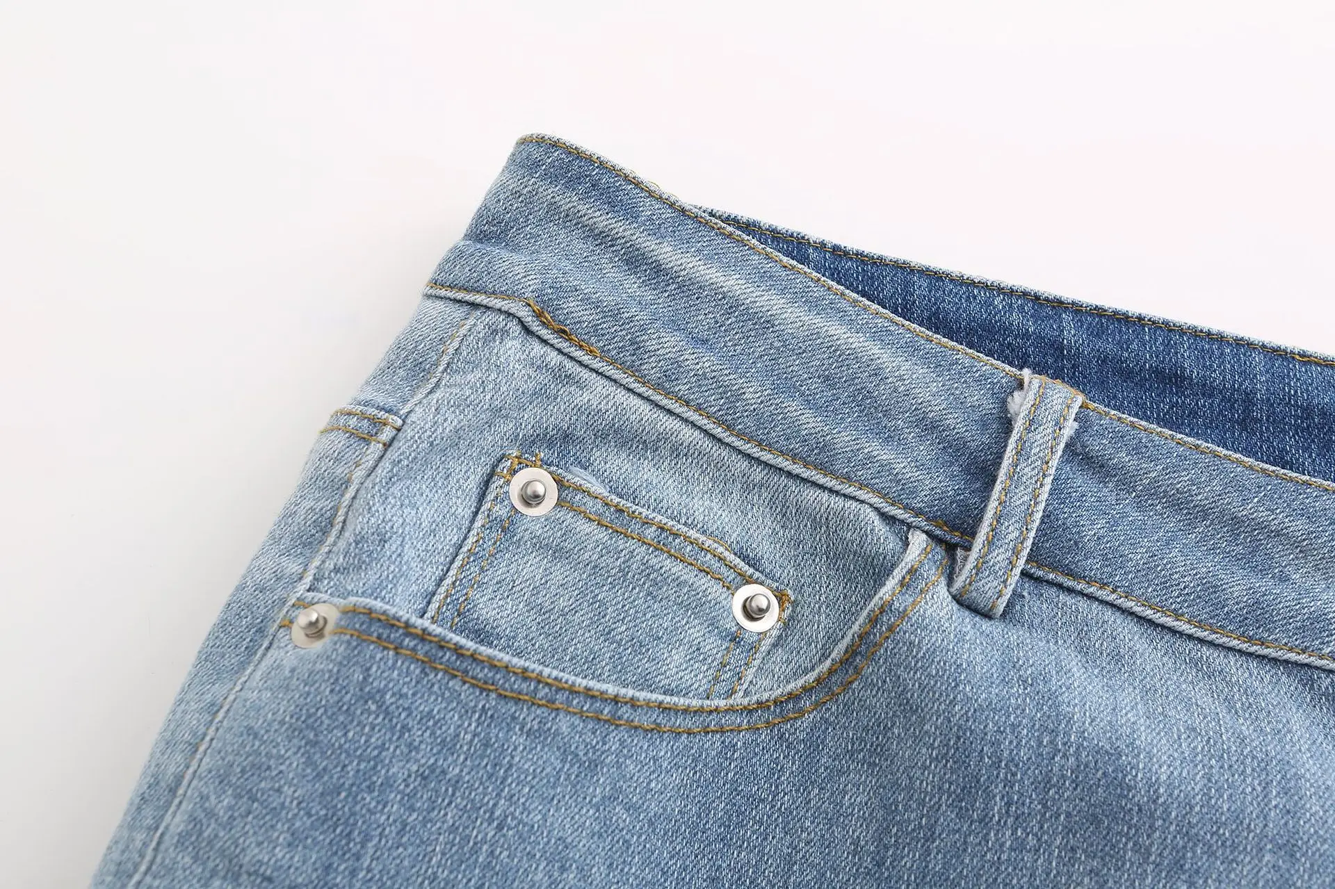 Модные эластичные женские джинсы с высокой талией, обтягивающие рваные с дырками джинсовые джинсы-карандаш, повседневные отбеленные потертые штаны полной длины