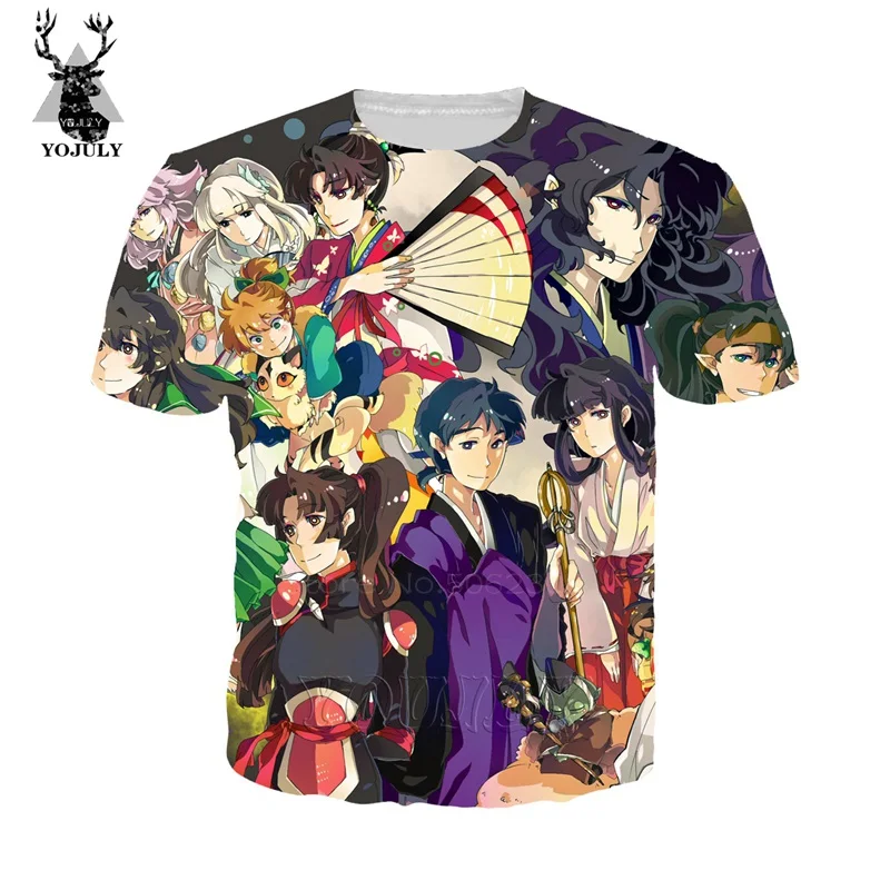 1 Inuyasha футболка Sesshoumaru off white мужское Объёмный рисунок(3D-принт) футболки с аниме рисунком модная одежда в стиле «хип-хоп» с о-образным вырезом с коротким рукавом Уличная Топы A496 - Цвет: 1