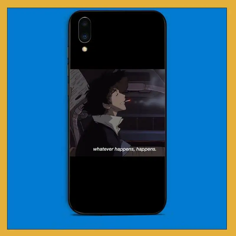 TOPLBPCS сад аниме эстетика Vaporwave черный мягкий чехол для телефона из ТПУ Vivo Y91C 31 53 19 11