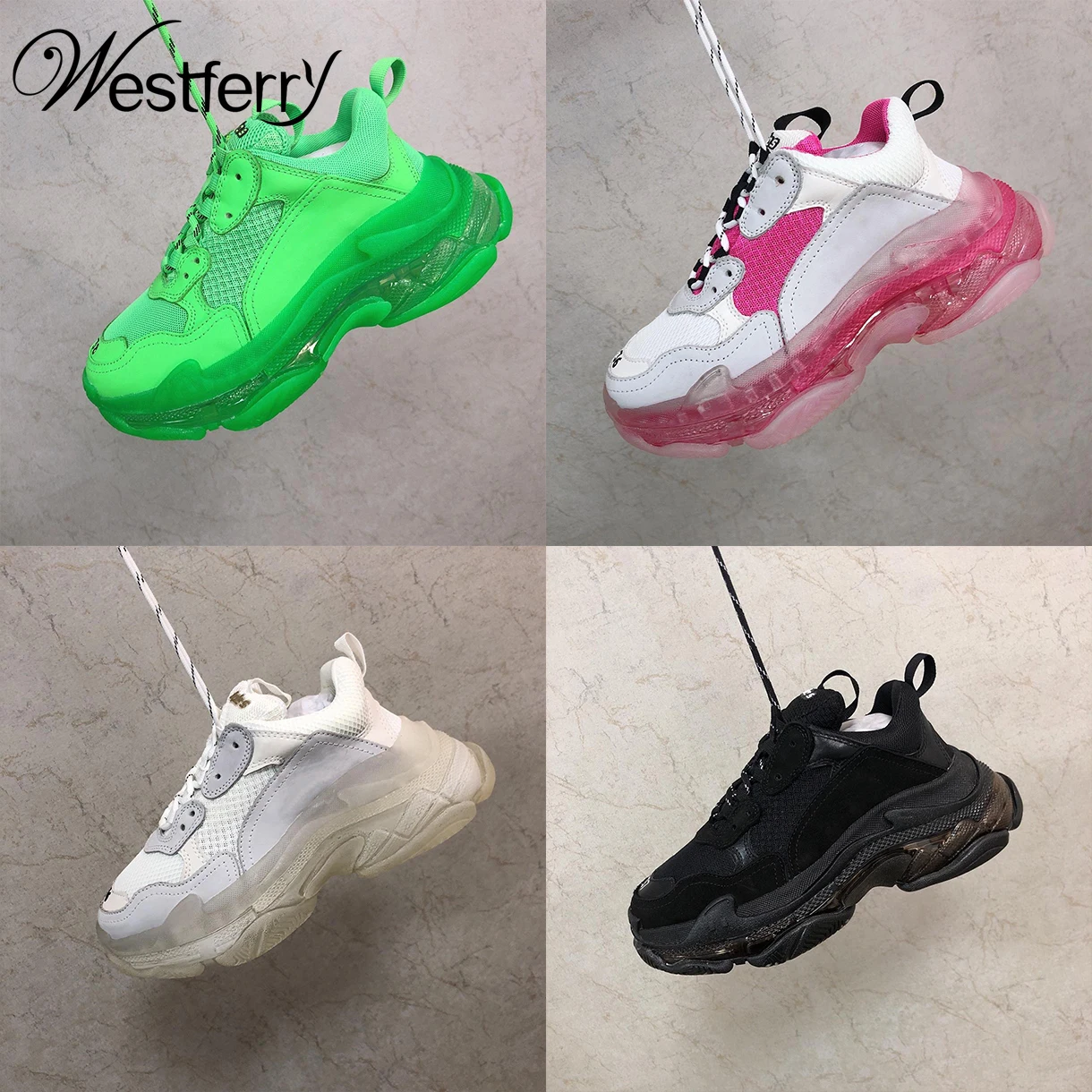 Женские кроссовки на платформе спортивная обувь толстой подошве с воздушной