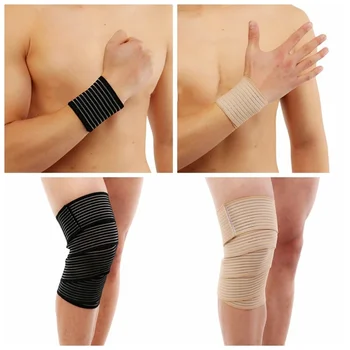 

1PC High Elasticity Compression Bandages Sport Kinesiology Tape For Ankle Wrist Knee Calf Thigh Wrap Support Protector 77